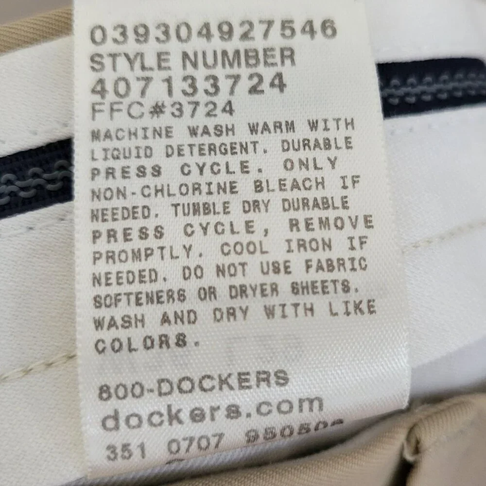 Khaki Docker Golf Pants Men Size 36/28 - Picture 10 of 14